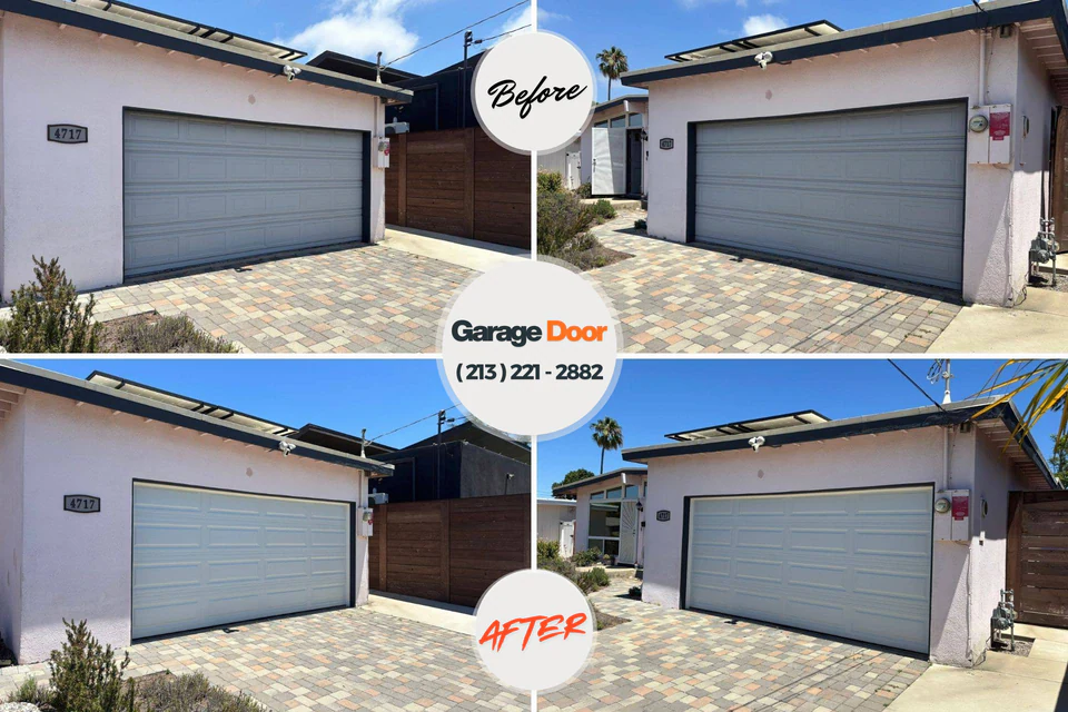 Before and after: garage door repair Shinglehouse, PA